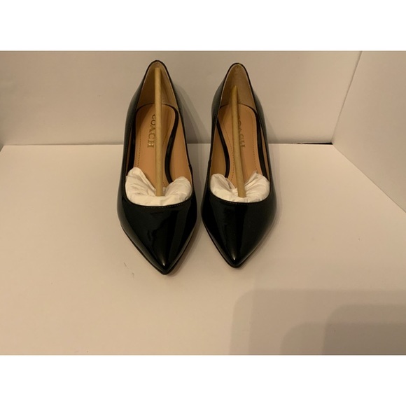 Coach black patent size 5 heels - Picture 10 of 13